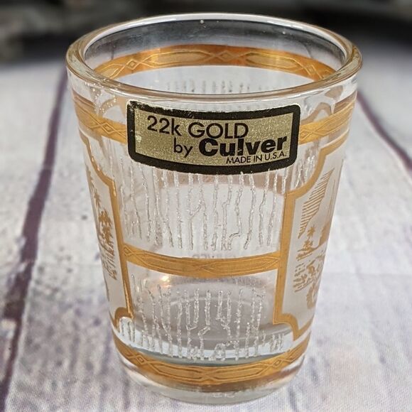 Vintage CULVER 22K GOLD "Bahamas" Shot Glass - Picture 2 of 6